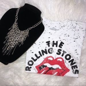 Rolling Stones Crop Tee